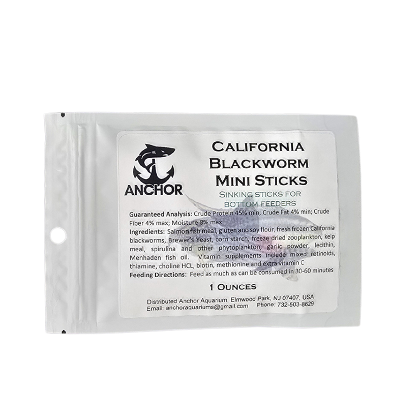 Anchor Essentials California Blackworm Mini Sticks packaging - 4 oz