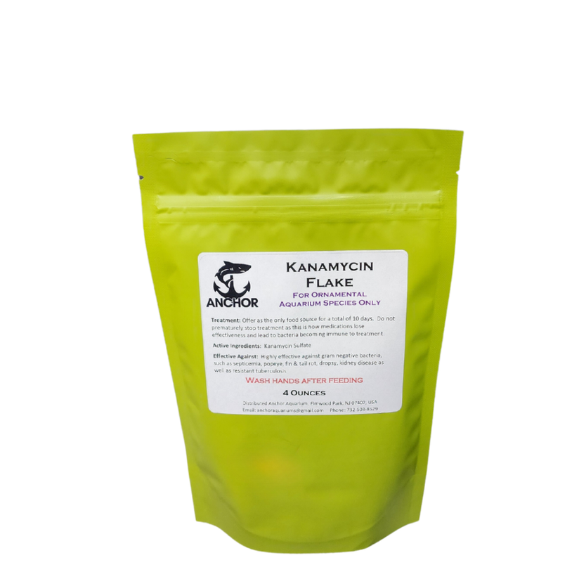 Kanamycin Flake, Medicated Fish Food for Aquarium Health